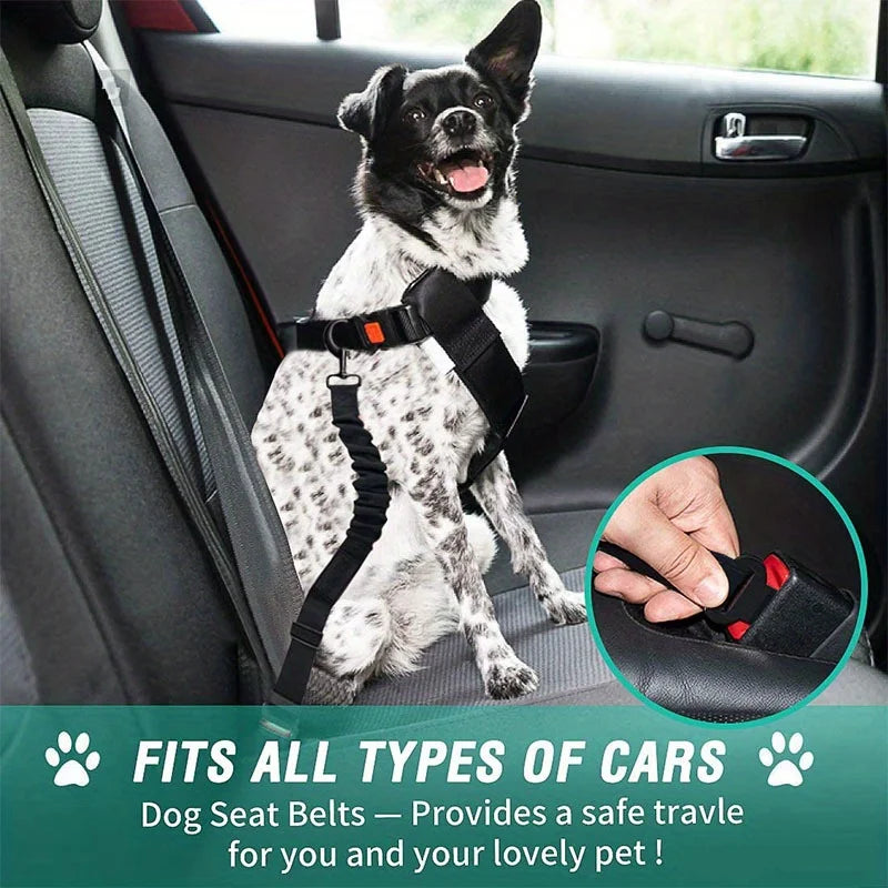 Adjustable Dog Car Seat Belt - Pet Safety Harness
