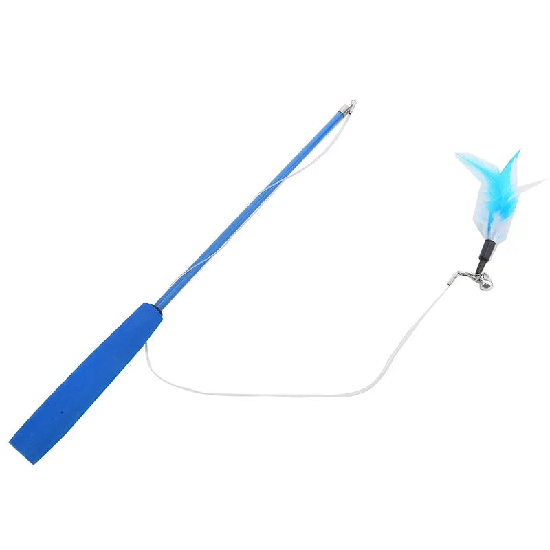3-Section Cat Teaser Wand - Interactive Play