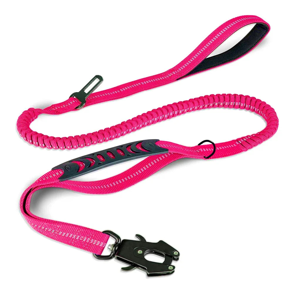 4-in-1 No Pull Reflective Bungee Dog Leash