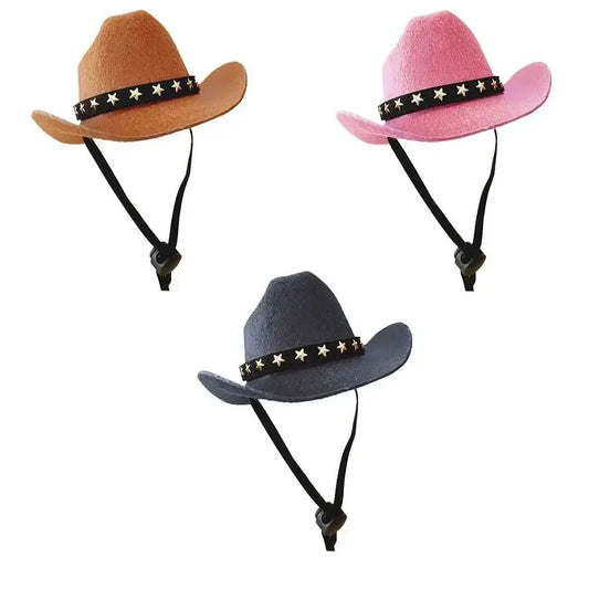 Small Adjustable Pet Cowboy Hat