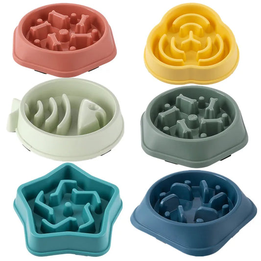 Slow Feeder Dog Bowl - Anti Choking Pet Feeding Bowl