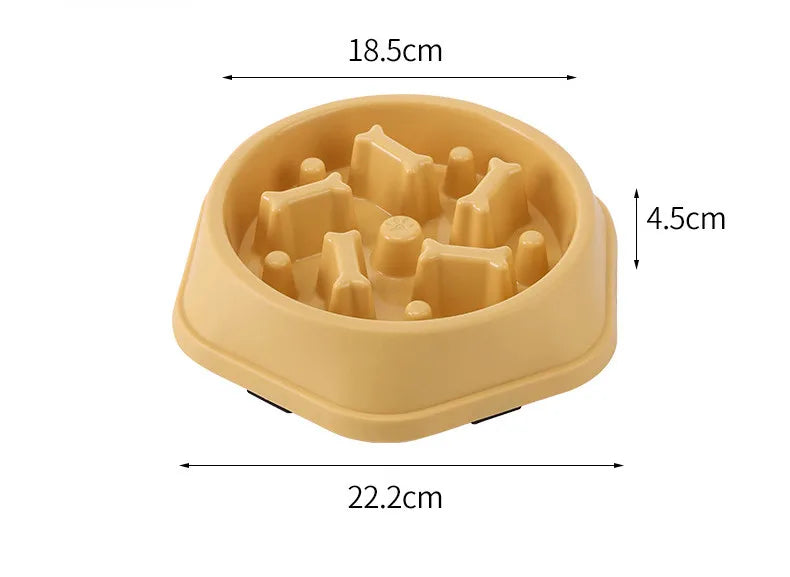 Slow Feeder Dog Bowl - Anti Choking Pet Feeding Bowl