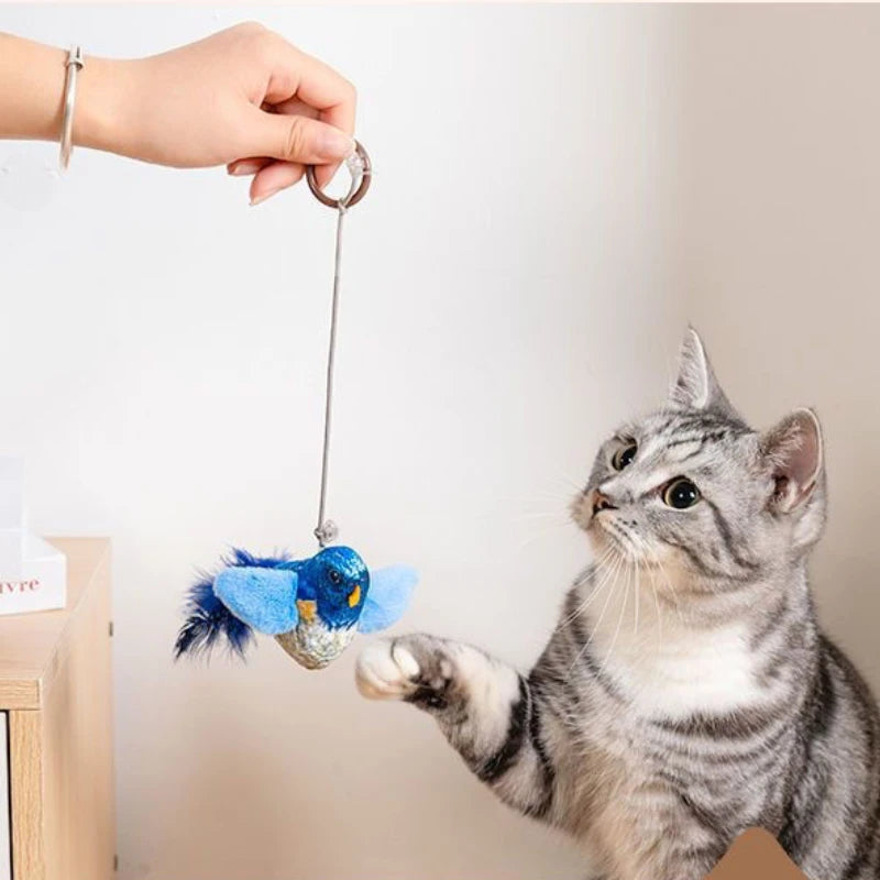Interactive Bird Cat Toy - Realistic Feathered Catnip Toys