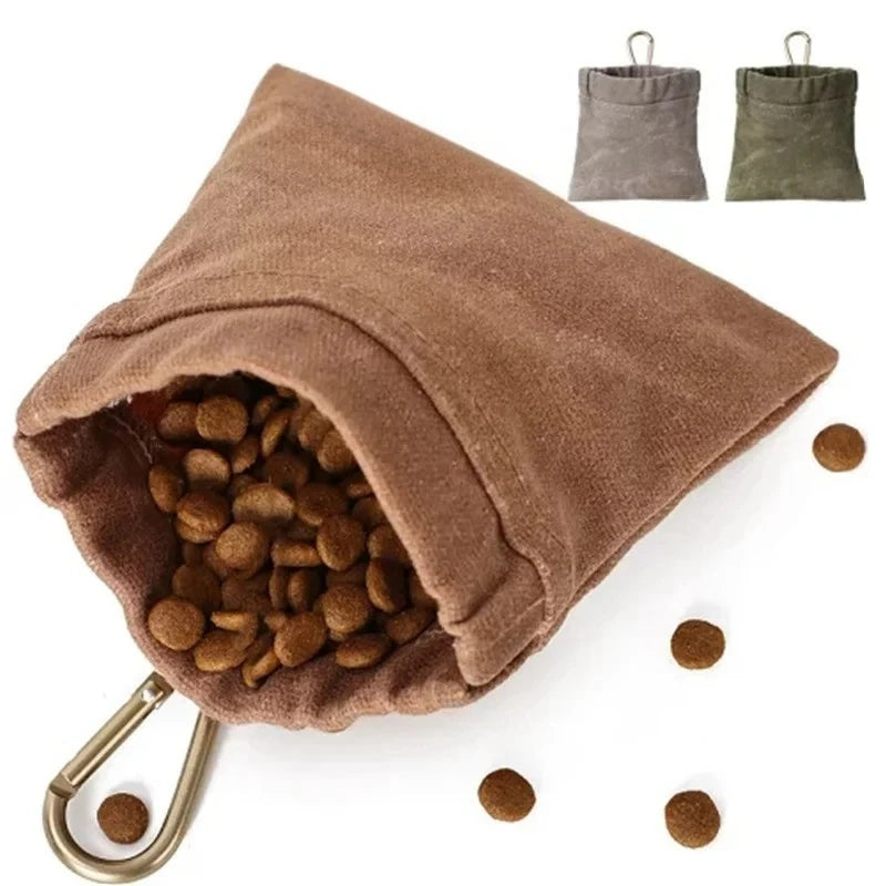 Canvas Dog Treat Pouch - Hands Free Training Bag