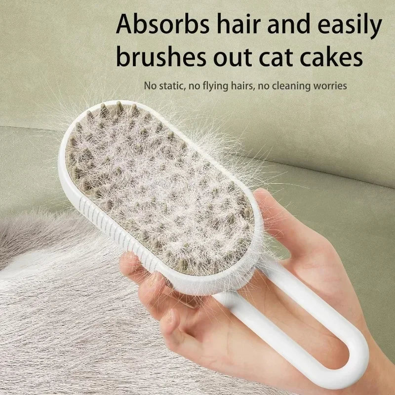 SteamGroom Pro 3-in-1 Electric Spray Brush Dogs Cats
