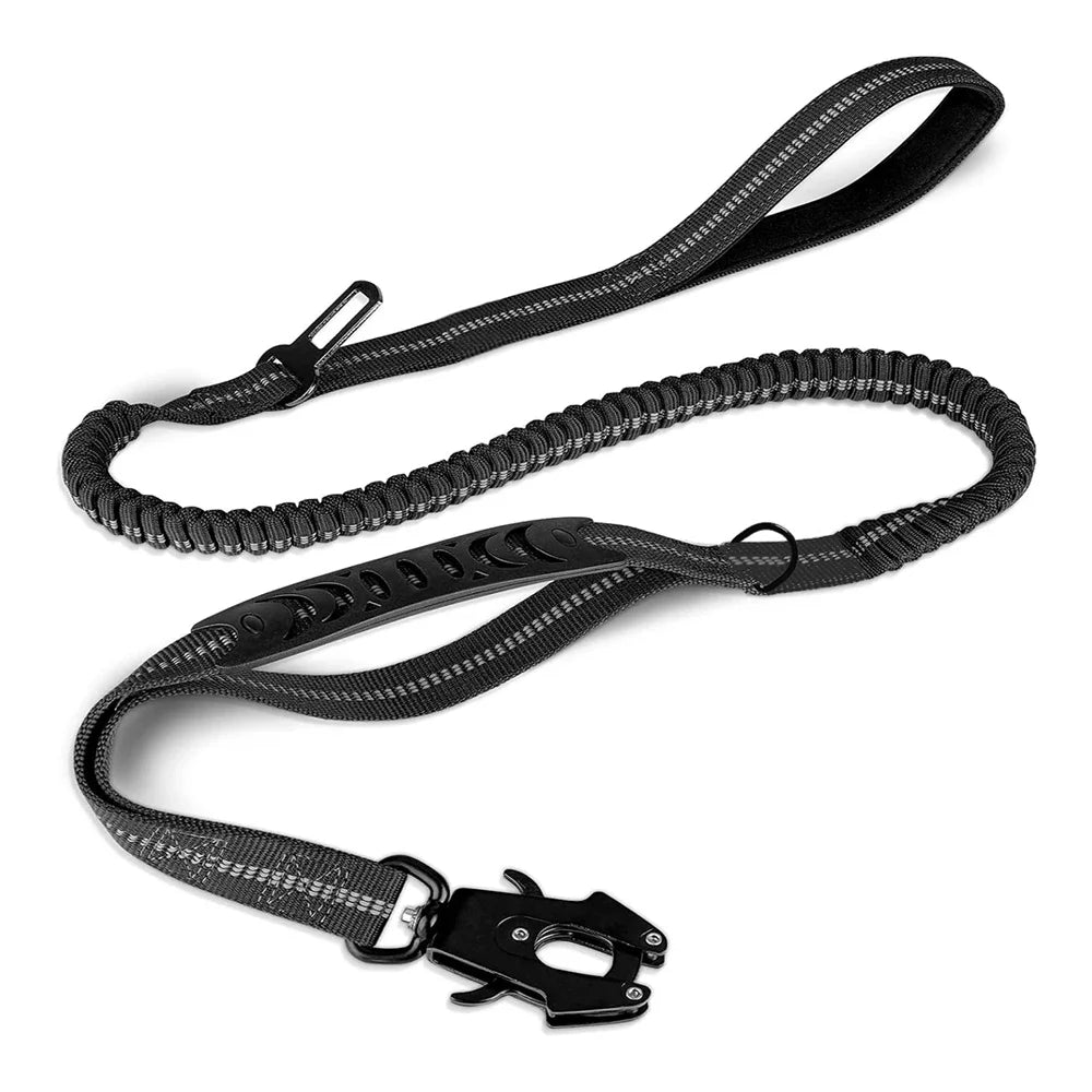 4-in-1 No Pull Reflective Bungee Dog Leash