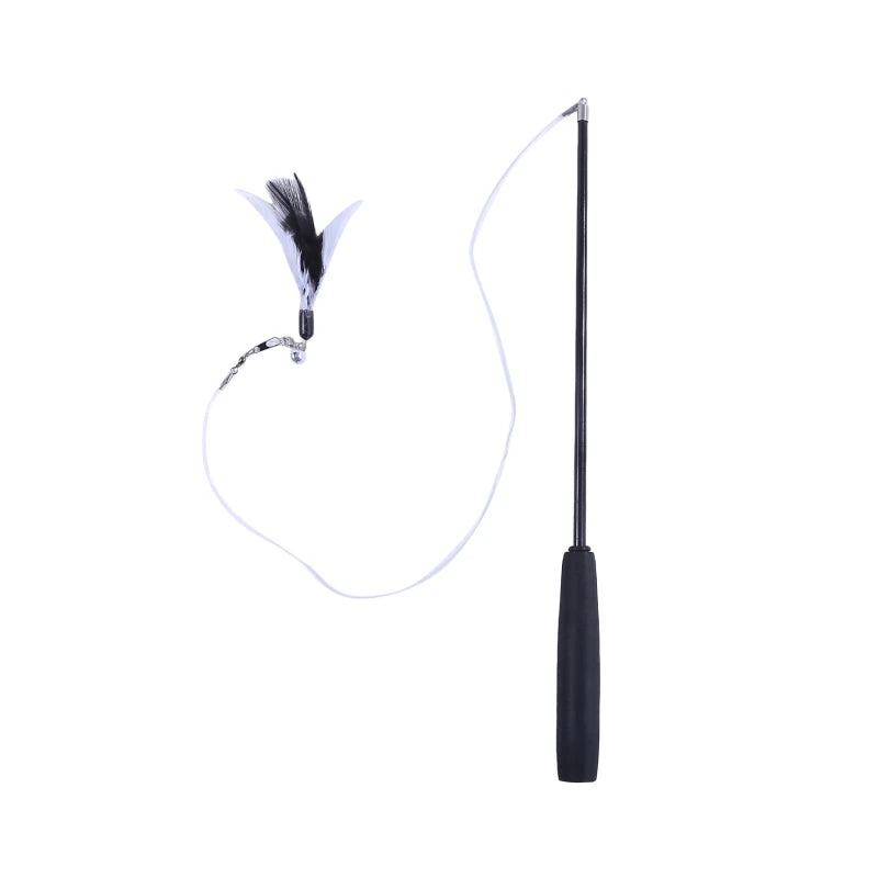 3-Section Cat Teaser Wand - Interactive Play