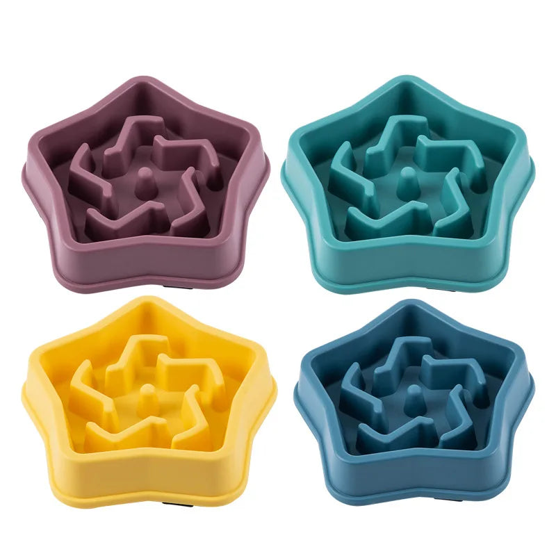 Slow Feeder Dog Bowl - Anti Choking Pet Feeding Bowl