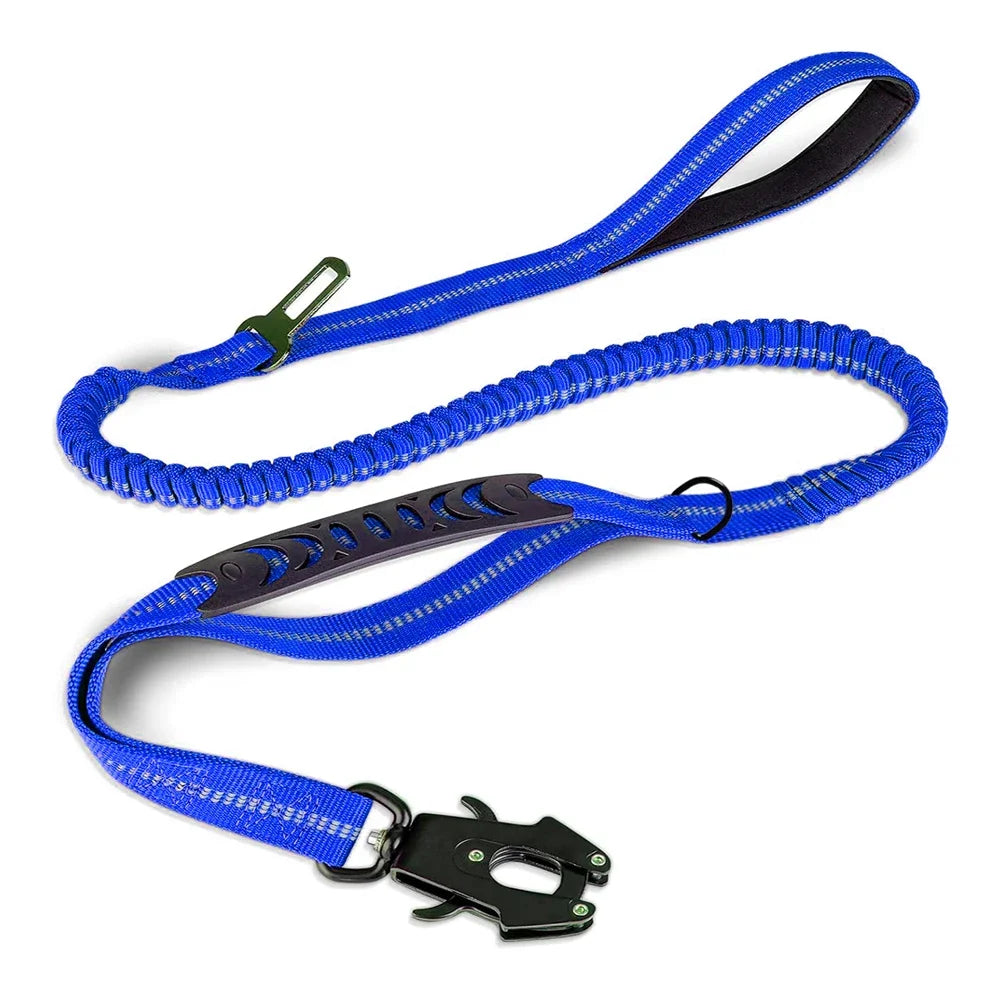 4-in-1 No Pull Reflective Bungee Dog Leash