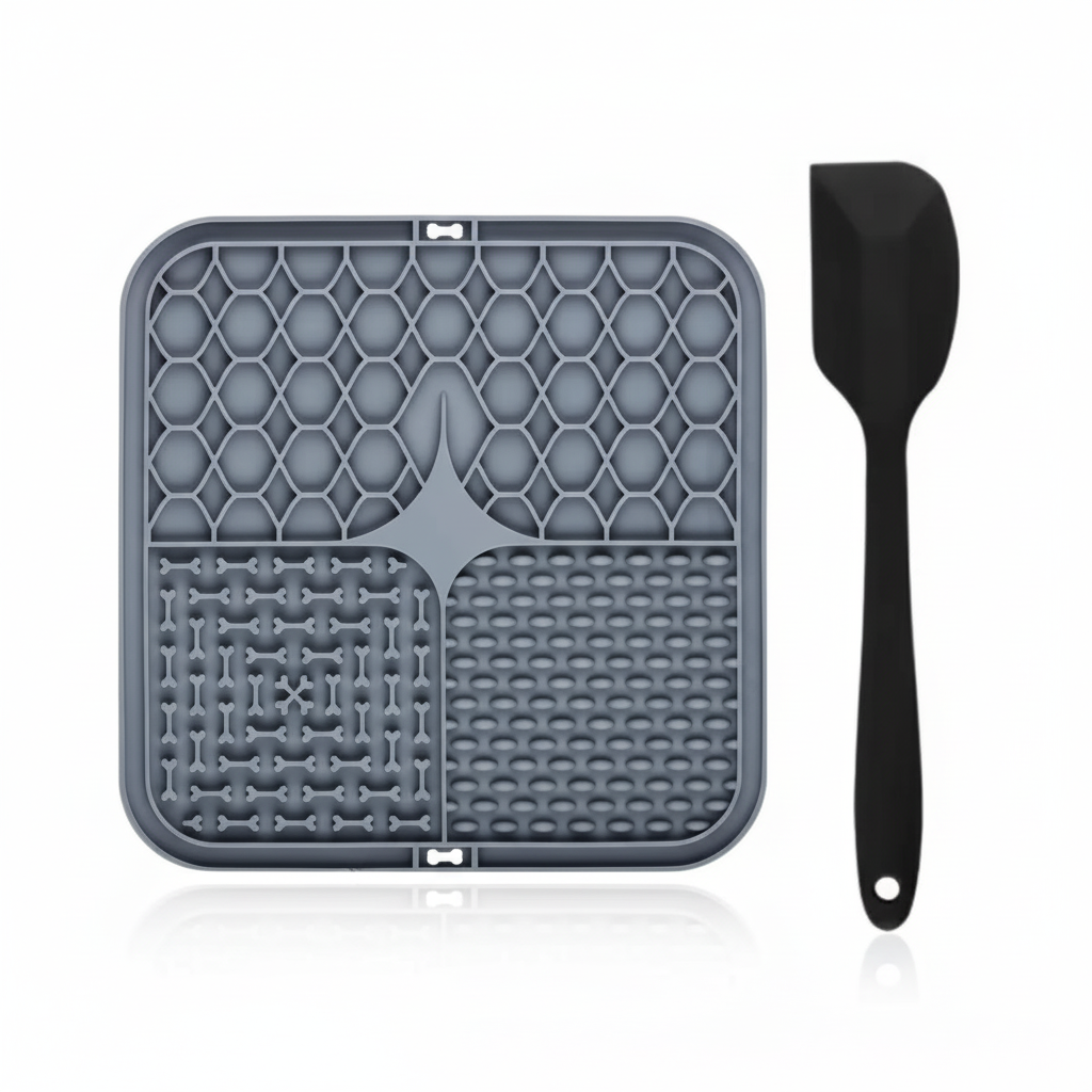 Dog Lick Mat with Scraper