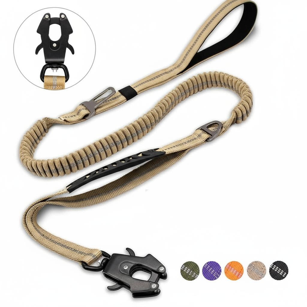 Tactical Bungee Dog Leash - Clean Product Image